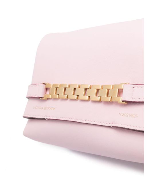 Victoria Beckham Pink Mini Chain Pouch Cross Body Bag