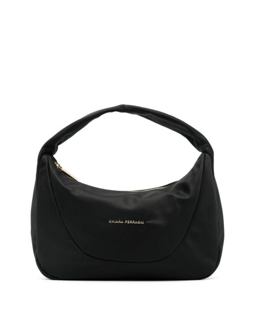 Chiara Ferragni Black Logo-lettering Shoulder Bag