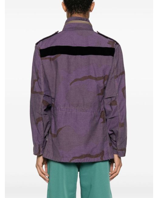 OAMC Purple Re:work Field Camouflage-print Jacket for men