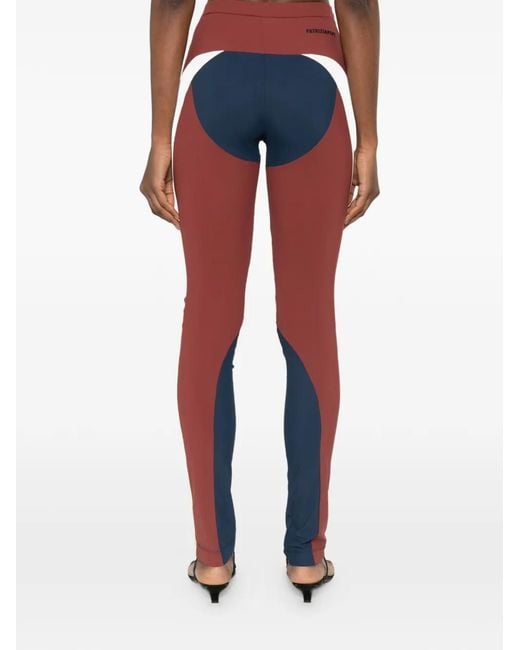 Patrizia Pepe Blue Colourblock Leggings