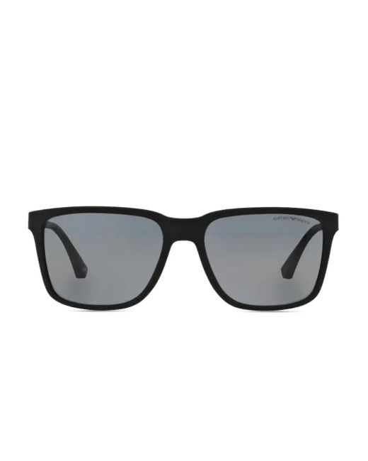 Emporio Armani Gray Square-Framed Sunglasses for men