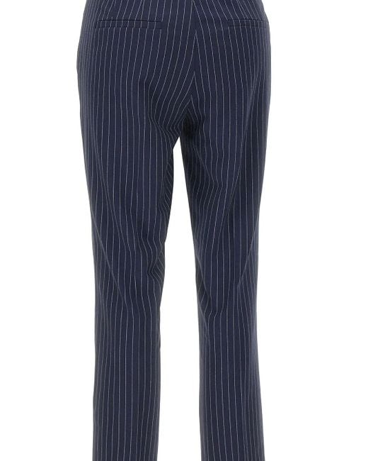 Pantalon À Fines Rayures Marella en coloris Blue