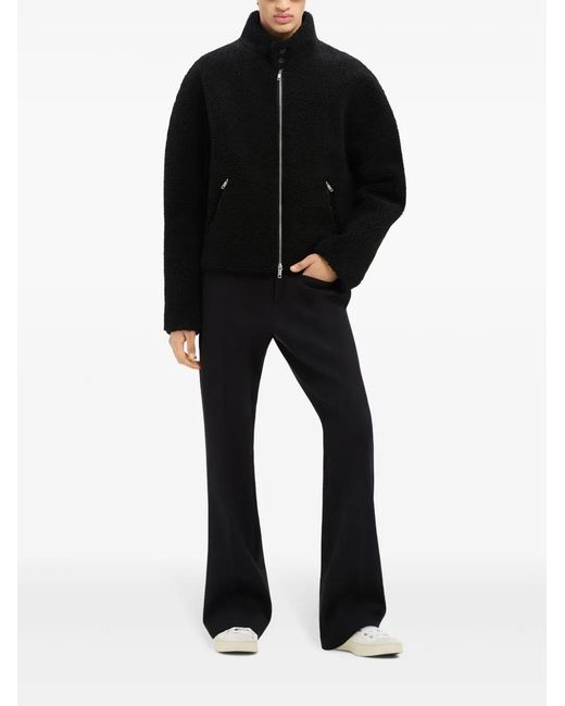 Courreges Black Fleece Bomber Jacket for men