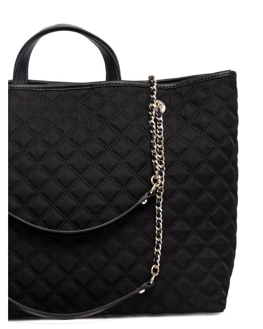 Guess Black Giully Quilted Tote Bag