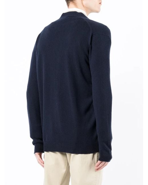 Pringle of Scotland Blue Button-Down Cashmere Cardigan for men