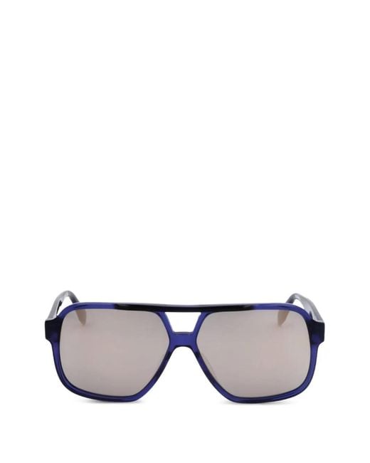 Adidas Black Geometric-Frame Sunglasses for men