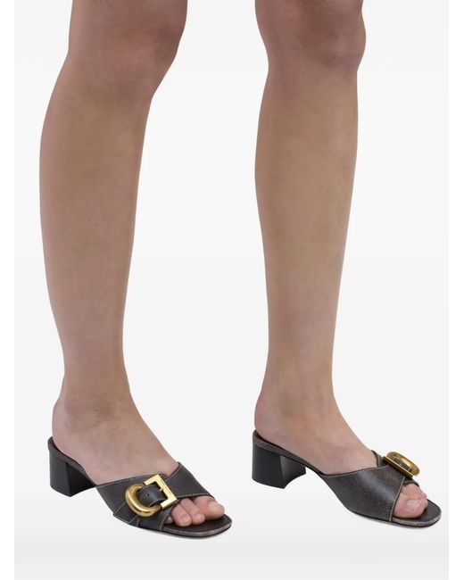 Marc Jacobs White The Doll Buckle Heeled Sandals