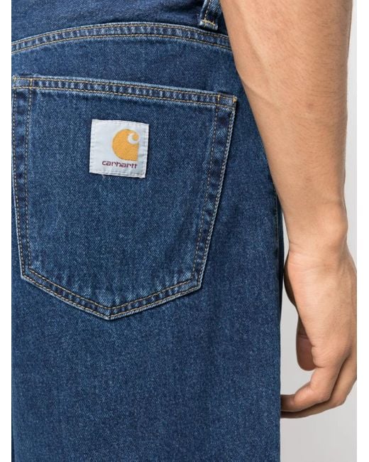 Short En Jean À Patch Logo Carhartt pour homme en coloris Blue