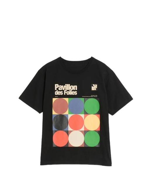 Valentino Garavani Black Pavillon Des Folies T-Shirt for men