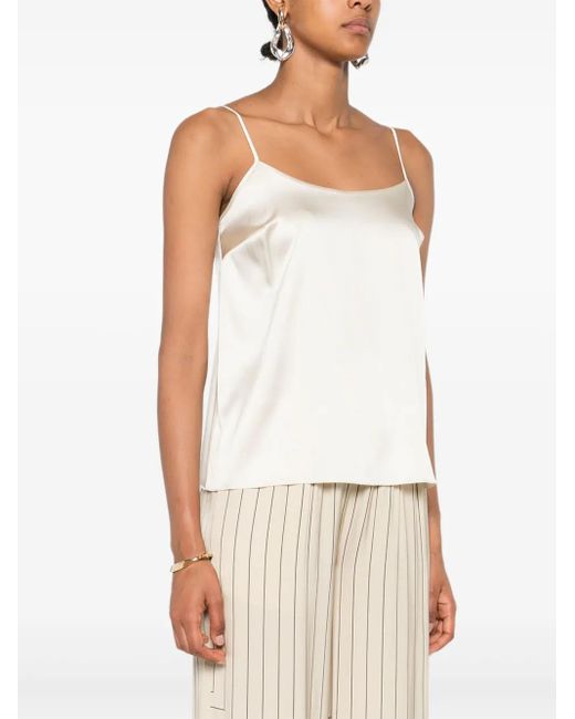 Ermanno Scervino White Spaghetti-Strap Top
