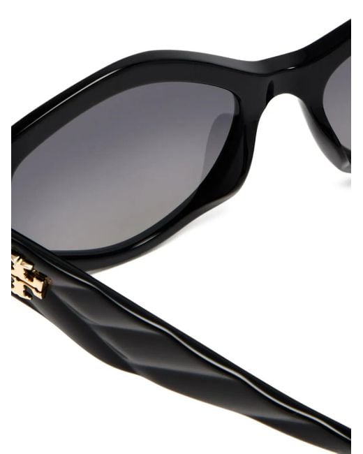 Occhiali Da Sole Geometrici di Tory Burch in Black