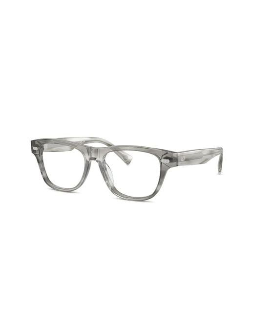 Brunello Cucinelli Brown Bc3005 Rectangle-Frame Glasses for men