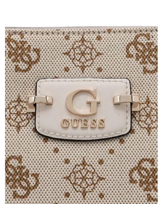 Guess Natural Monogram-Pattern Bag