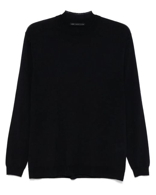 Low Brand Black Merino-Wool Sweater for men