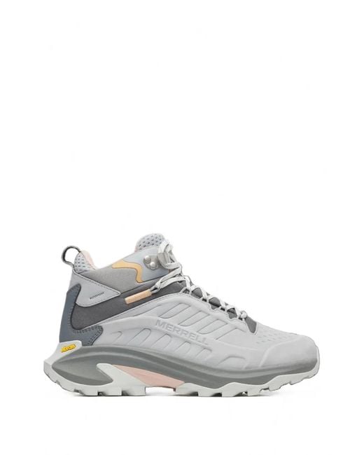 Merrell White Moab Speed 2 Waterproof Leather Sneakers