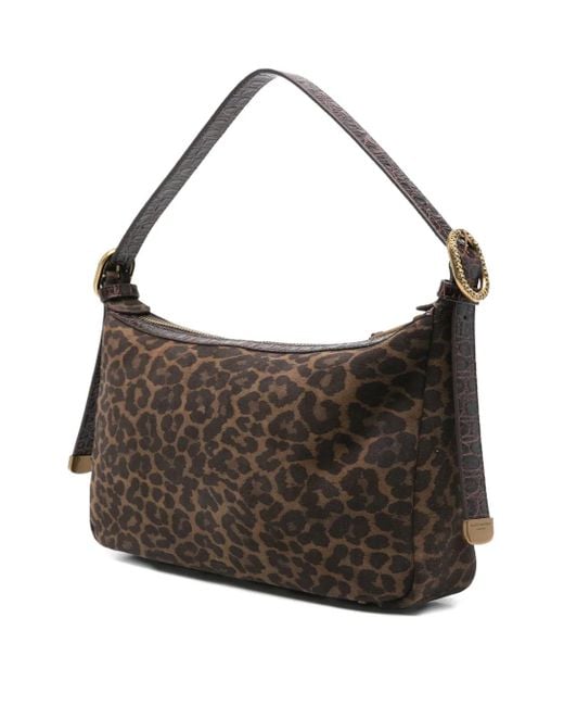 Kurt Geiger Brown Chelsea Animal-Print Shoulder Bag