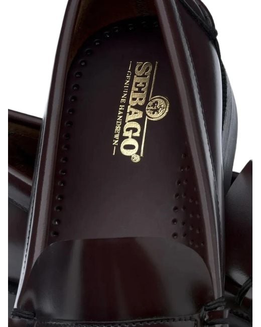 Sebago White Dan Smooth-Grain Loafers for men