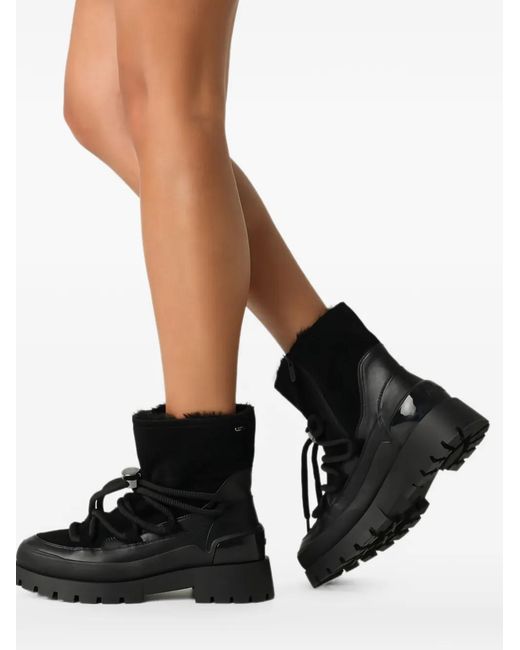Mexx Black Toggle-Fastening Boots