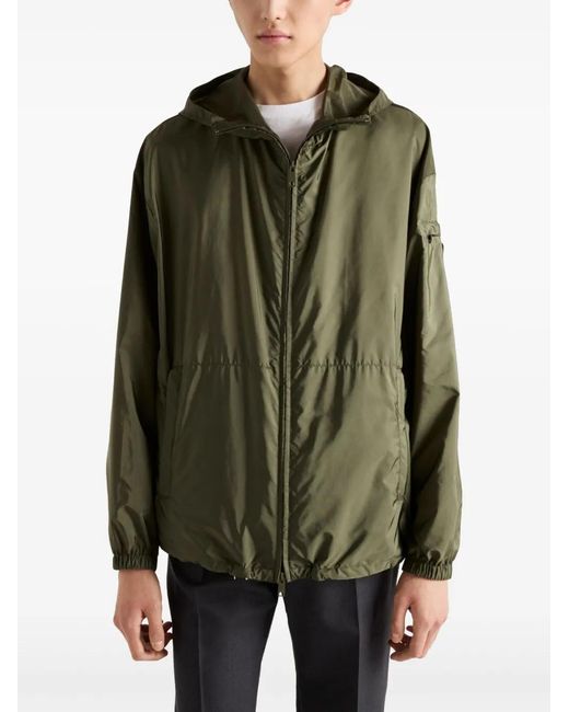 Prada Windjack Met Logo in het Green voor heren