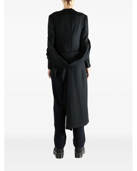Yohji Yamamoto Black Draped Jacket