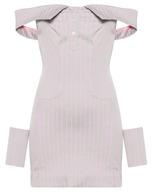 POSTER GIRL Gray Blake Mini Dress