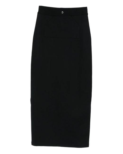 Coperni Black Straight Maxi Skirt