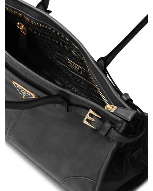 Prada Black Bonnie Medium Leather Handbag