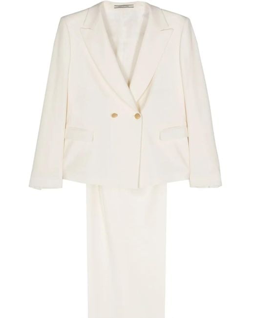 Traje T-Albar Con Doble Botonadura Tagliatore de color White