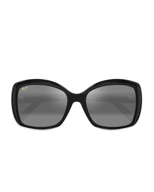 Maui Jim Black Geometric Sunglasses