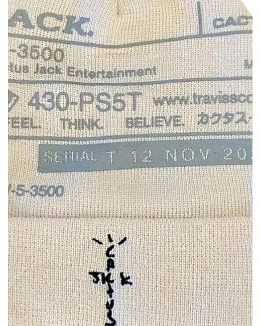 Travis Scott White Cactus Jack System I Beanie for men