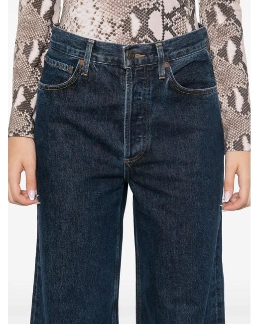 Agolde Blue Dame No Cuffs Jeans