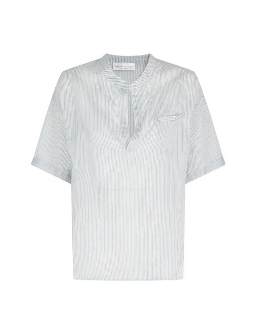 Roberto Collina Gestreepte Blouse in het White