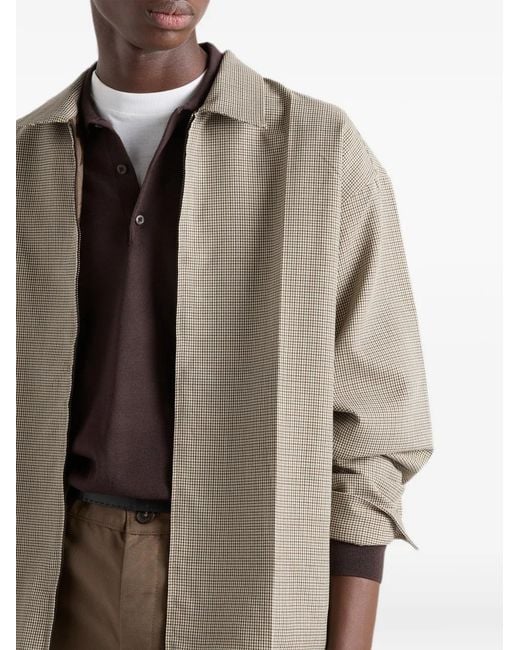 Prada Gray Wool Shirt for men