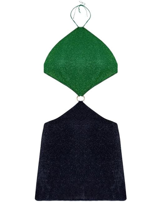 Oseree Lumière ミニドレス Green