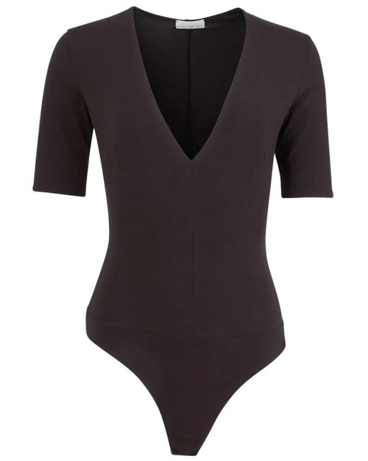 Fleur du Mal プランジネック ボディスーツ Black