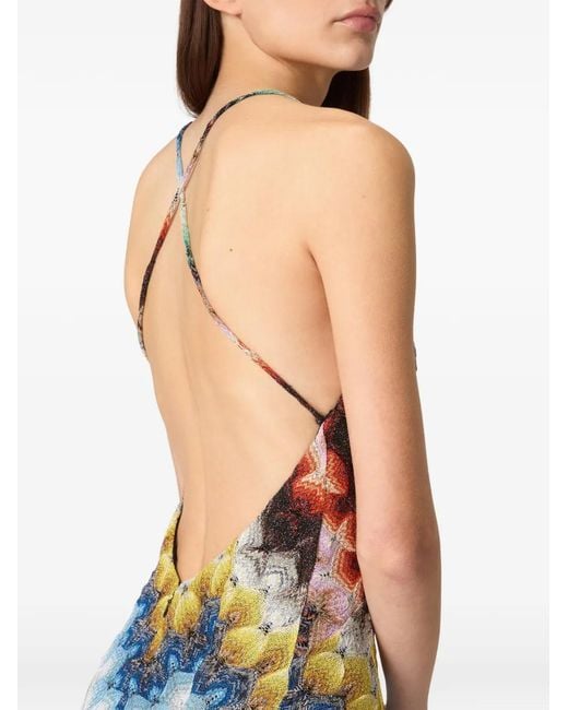 Missoni White V-Neck Maxi Dress