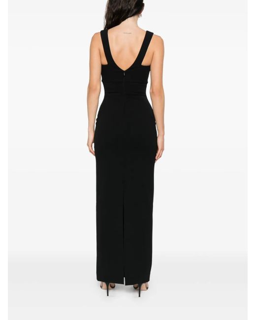 Solace London Black Maxi Dress Nalani
