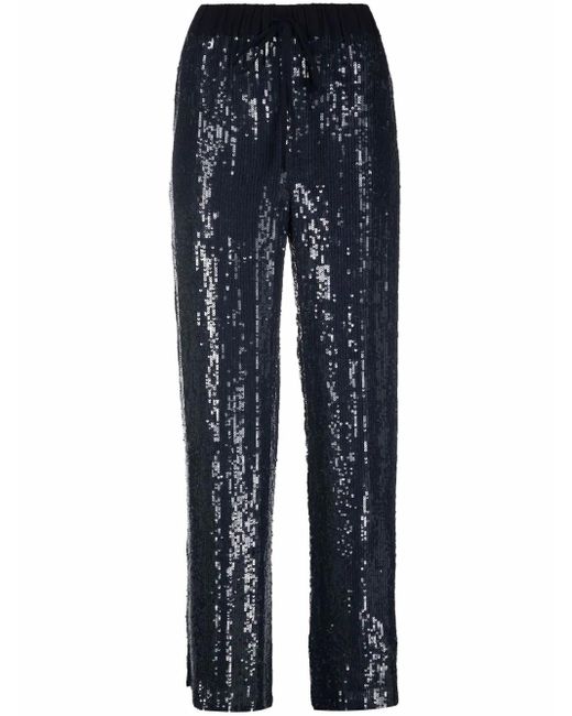 P.A.R.O.S.H. スパンコール ワイドパンツ Blue