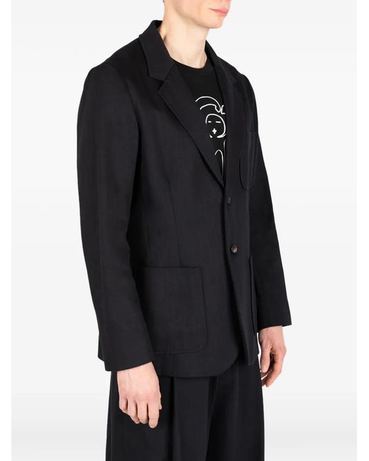 Societe Anonyme Black Button Jacket for men