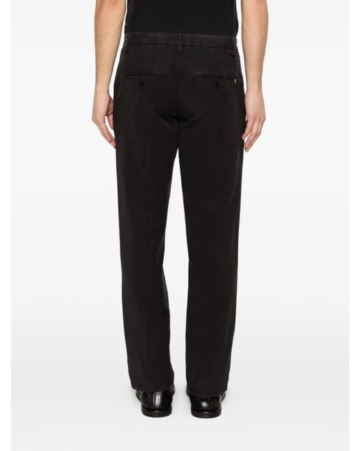 Dondup Black Regular Trousers for men