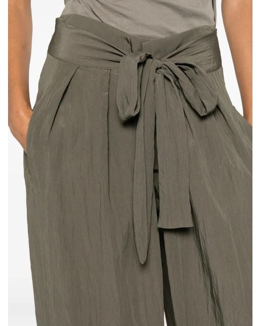 Psophia Green Tie-Waist Palazzo Pants