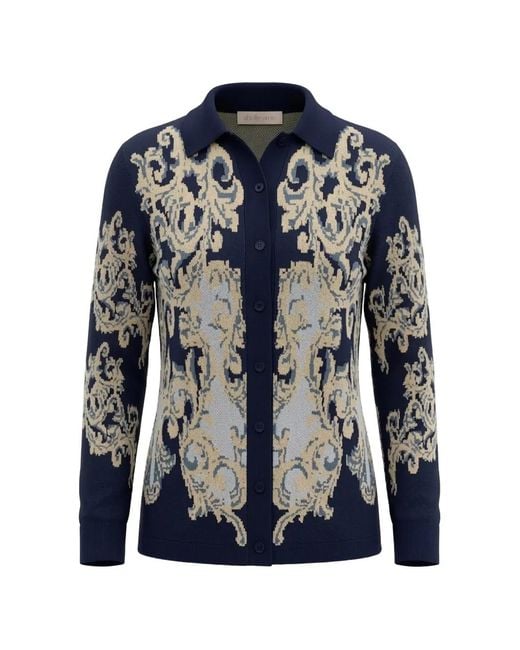 Circus Hotel Blue Long-Sleeves Cardigan