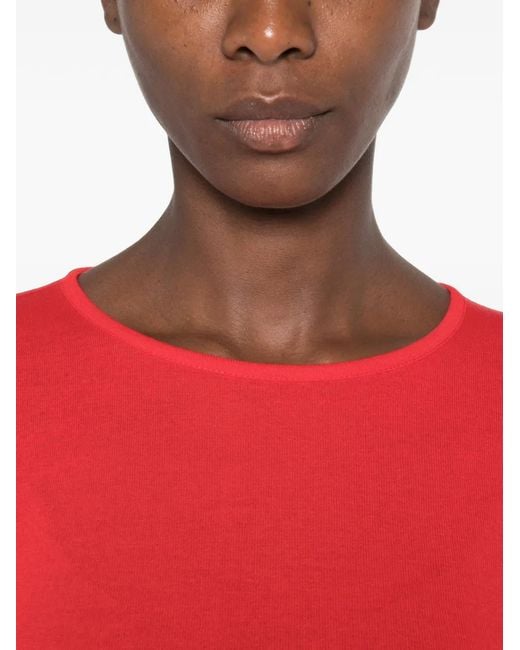 Soeur Red Lester Long-Sleeve Boat-Neck T-Shirt