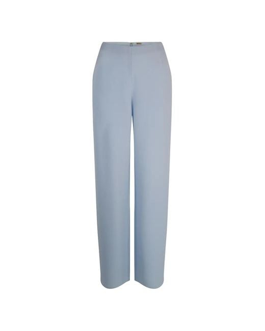 Cult Gaia Blue Sara Wide-Leg Trousers