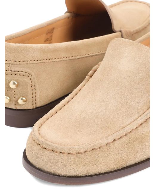 Tod's Natural Ginger Suede Loafers