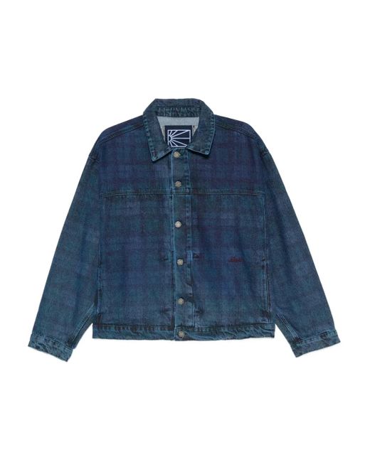 Rassvet (PACCBET) Blue Plaid Denim Jacket for men