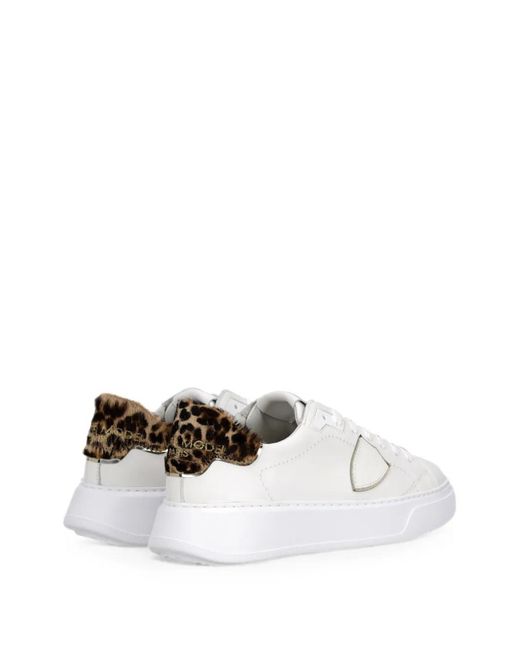 Philippe Model White Temple Sneakers