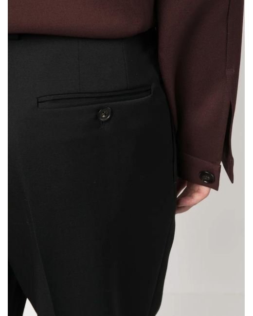 Lanvin Straight Plooibroek in het Black voor heren