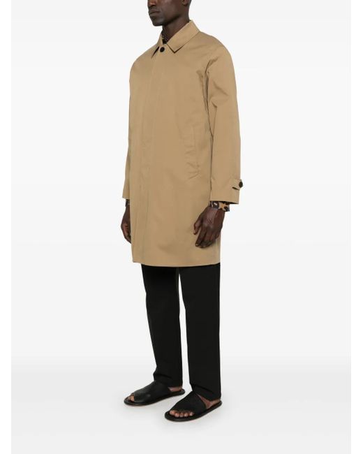 Amaranto Natural Twill Trench Coat for men