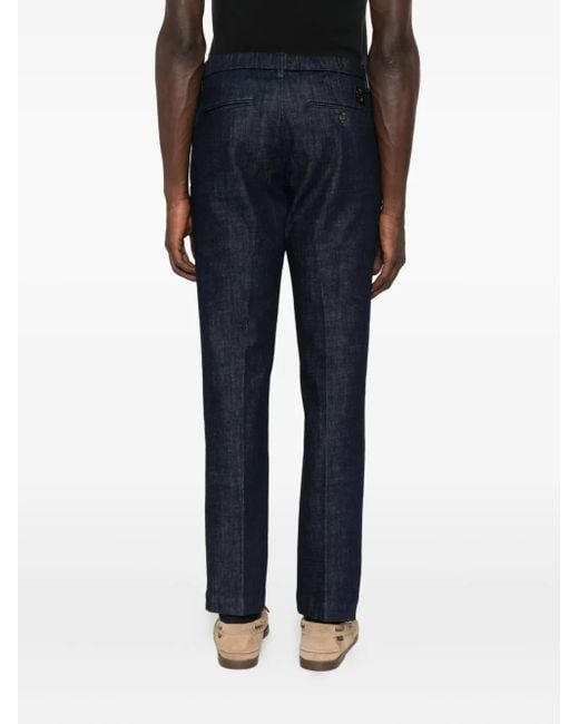 Pantalones de algodón con pinzas Jacob Cohen de hombre de color Blue